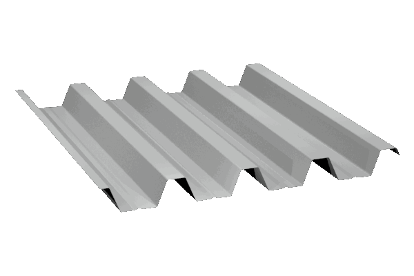 Perfil trapezoidal de gran canto GP-70/210, para cubiertas deck, y chapa curvada autoportante