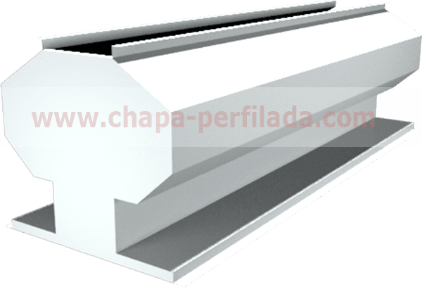 Aireador estático lineal para ventilación industrial en cubierta.